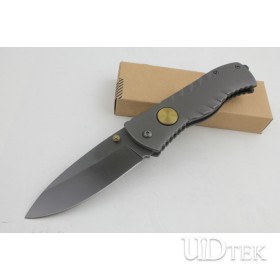 OEM high quality AT15 button folding knife UD401120