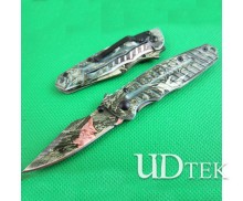 OEM X29 gray Titanium surface folding knife UD401714