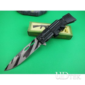 AK47 gun type fast opening folding knife(X22 Camouflage) UD401478