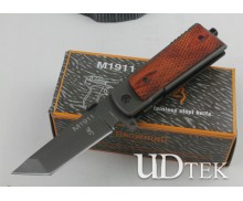 BROWN VERSION OEM BROWNING M1911 FOLDING SURVIVAL KNIFE POCKET KNIFE UDTEK00261