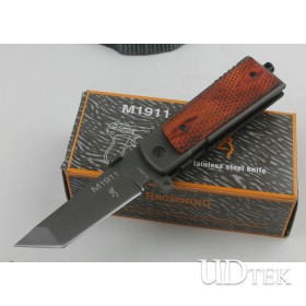 BROWN VERSION OEM BROWNING M1911 FOLDING SURVIVAL KNIFE POCKET KNIFE UDTEK00261