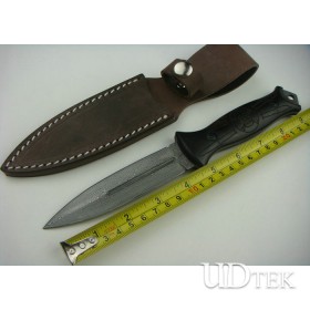 OEM Damascus Steel Collection Knife Treasure Knife with Ebony Handle    UDTEK01206