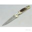 OEM Damascus Steel backlock Folding Collection Knife with Antler + Brass Handle UDTEK01304