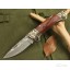 OEM DAMASCUS STEEL SENMEI NO.3 FOLDING KNIFE WITH LEATHER SCABBARD UDTEK00545