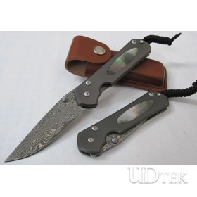 OEM DAMASCUS STEEL FOLDING KNIFE UDTEK00554 