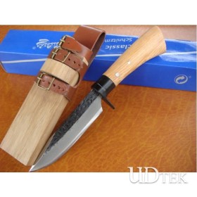 WHITE VERSION OEM KANETSUNE GUARDIAN FIXED BLADE WOOD HANDLE KNIFE UDTEK00597