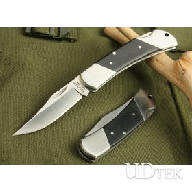 High Quality OEM Kershaw 3115W Skinning Knife with Stainless Steel + Ebony Handle UDTEK01459