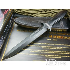 OEM RAMBO NO.5 STALLONE HAND-SIGNED MEMORIAL VERSION FIXED BLADE KNIFE UD40477