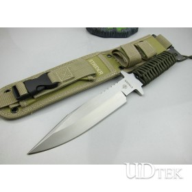 White Version OEM STRIDER-D9 Saber Knife Training Knife with Ripe Handle UDTEK01334