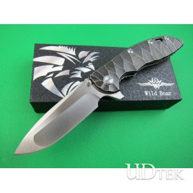 Carbon black XM-18 high quality folding knife UD401563