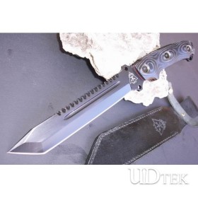 OEM TOPS STEEL EAGLE ALL BLADE BLACK TITANIUM FIXED BLADE KNIFE HUNTING KNIFE UDTEK00628