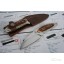 STAINLESS STEEL +ANIMAL BONE HANDLE AMERICAANIMAL BONES SMALL HUNTING KNIFE  UDTEK00394