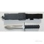 FK-1 POLICE KNIFE DOUBLE EDGE PARTIALLY SERRATED BLADE WITH PLASTIC SHEATH UDTEK00406