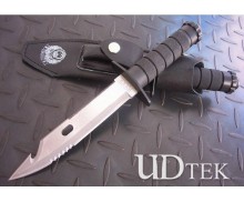 420 STAINLESS STEEL  BODA TACTICAL STRAIGHT KNIFE WITH NYLON SHEATH UDTEK00374 
