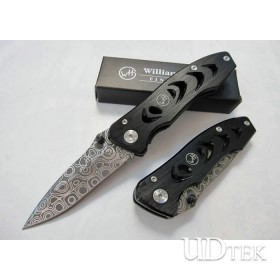 Damascus Steel Blade OEM William Henry F23 Treasure Knife Swiss Knife UDTEK00478