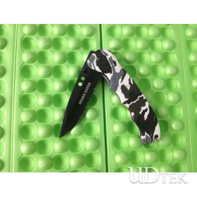 Camo handle folding knife UD08012