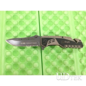 Outdoor tactical rescue Folding knife with G10 and Aluminum handle UD08013