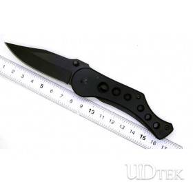 Black Aluminum folding knife UD17007