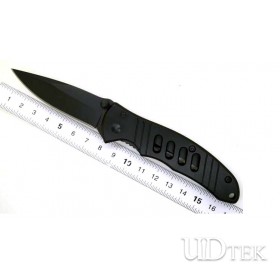Black Aluminum folding knife UD17009