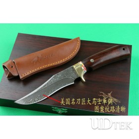 ABS Damascus M2 collection knife UD402075