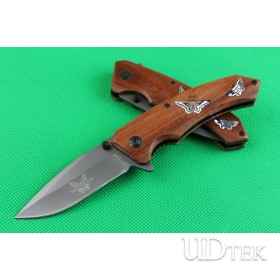 Benchmade F68 quick open wood handle folding knife UD402136 
