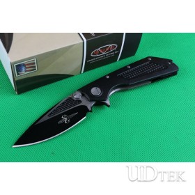 Microtech DOC touch to death black G10 folding knife UD402159