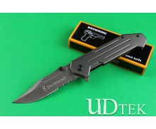 Browning 355 quick open half serrated folding knife UD402175