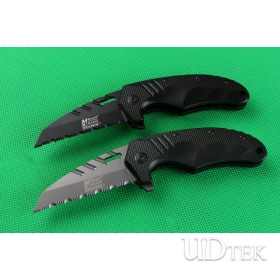  Mtech.F75 quick open folding knife half teeth full serrated blade knife UD402190