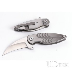  Kingfisher Titanium handle no logo knife with D2 blade UD402249