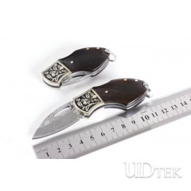 High quality  Swedish powders Damascus steel K1 keychain knife UD402289