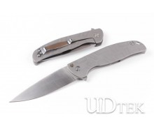 Bear head steel lock folding knife UD402311
