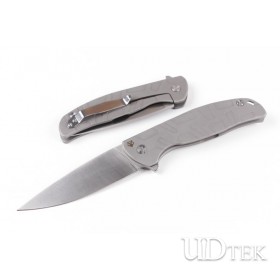 Bear head steel lock folding knife UD402311
