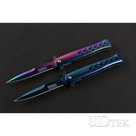 Steel handle Small swordfish two colors folding knife UD402410