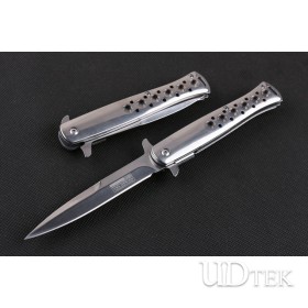 Steel handle Small swordfish stone-washing Mirroe pocket knife UD402411