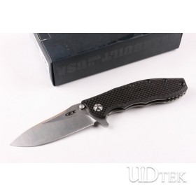 ZT0562 ZERO TOLERANCE Titanium Carbon Handle stone-washing folding knife UD402421