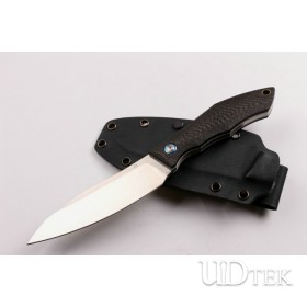 Bear Head D2 steel fixed blade knife UD403369