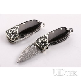 Thumbs imported Japanese Damascus steel folding knife UD403375
