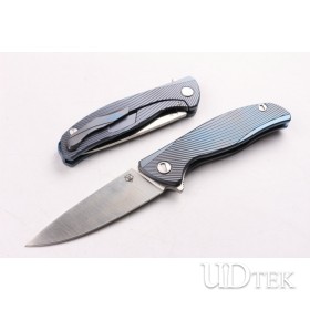 Bear Head 95 Pteris Titanium handle folding knife UD404403