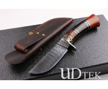 Damascus blade handmade Extreme Chess small hunting knife UD404435