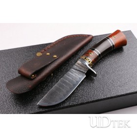 Damascus blade handmade Extreme Chess small hunting knife UD404435