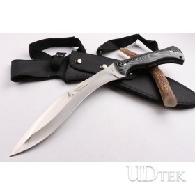 KikuMatsuda dogleg outdoor camping knife machete with sanding surface UD404438
