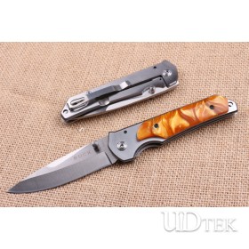 Buck DA87 440 stainless steel folding camping knife UD404493