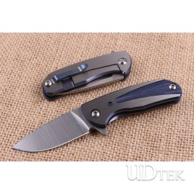 The Smurfs Titanium alloy handle folding knife UD404499