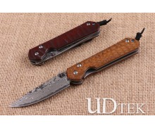 Sandalwood Chris Reeve small sand folding knife two types UD404511