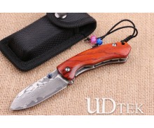 Maple Leaf VG10 Damascus steel folding pocket knife UD404704
