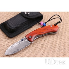 Maple Leaf VG10 Damascus steel folding pocket knife UD404704