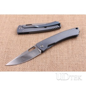 Titanium alloy handle Steel Lions imported  M390 steel blade folding knife UD404712