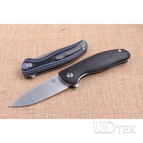 Bear head PA90S steel lock folding camping hunting knife UD404715