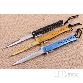 Small Swordfish three colors folding knife with nylon rope UD404800 