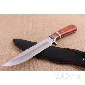 Columbia K325A fixed blade hunting knife with wood handle UD404835